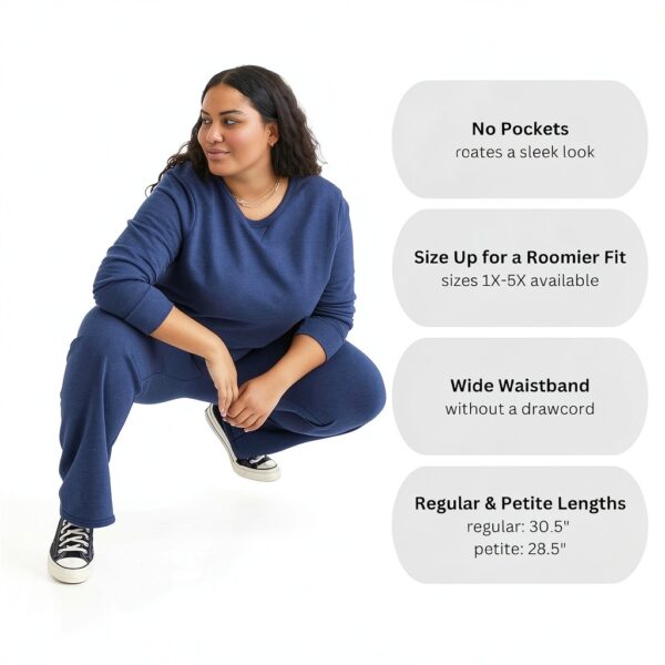 Just My Size Activewear Pantalon survêtement femme Ardoise Chinée 4XL-2