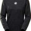Mammut Core ML Crew Neck Sweatshirt Femme French Terry Noir Confort-0