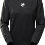 Mammut Core ML Crew Neck Sweatshirt Femme French Terry Noir Confort-0