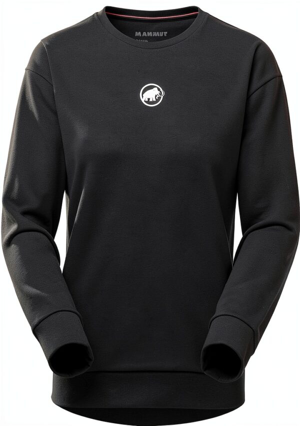 Mammut Core ML Crew Neck Sweatshirt Femme French Terry Noir Confort-0