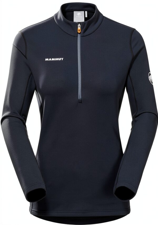 Mammut Aenergy ML Pull Demi Zip Femme Polartec Power Grid Marine black-0
