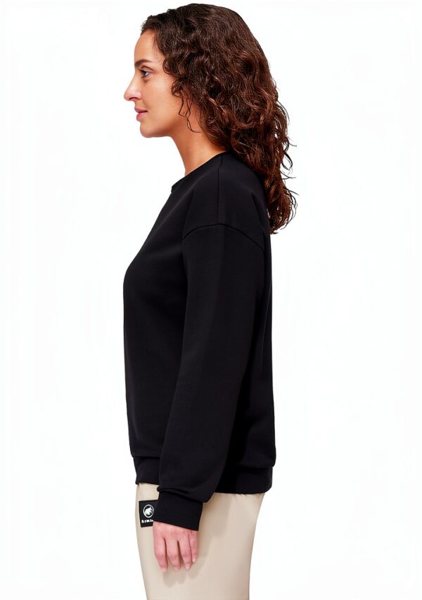 Mammut Core ML Crew Neck Sweatshirt Femme French Terry Noir Confort-1