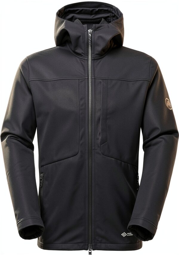 Mammut Ultimate Veste à capuche Homme Softshell couches couleur noire-0