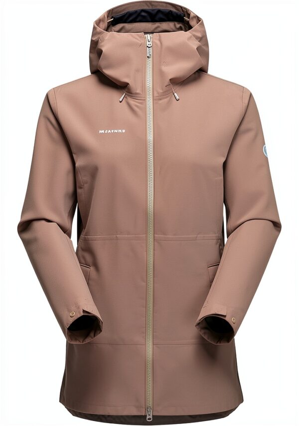 Mammut Seon Pac Hs Parka Femme Hardshell Capuche Naturel/Noir Taille L-0