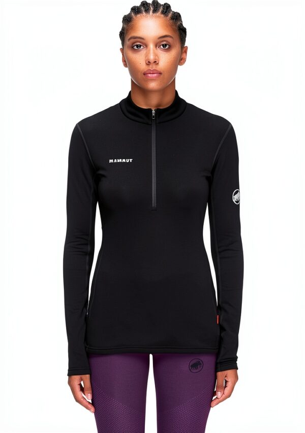 Mammut Aenergy ML Pull Demi Zip Femme Noir Marine Black XS XL-1
