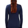 Mammut Aenergy ML Pull Demi Zip Femme Polartec Power Grid Marine black-3
