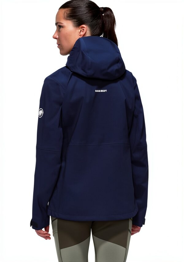 Mammut Linard Guide Hs Hooded Jacket Femme Bleu-3
