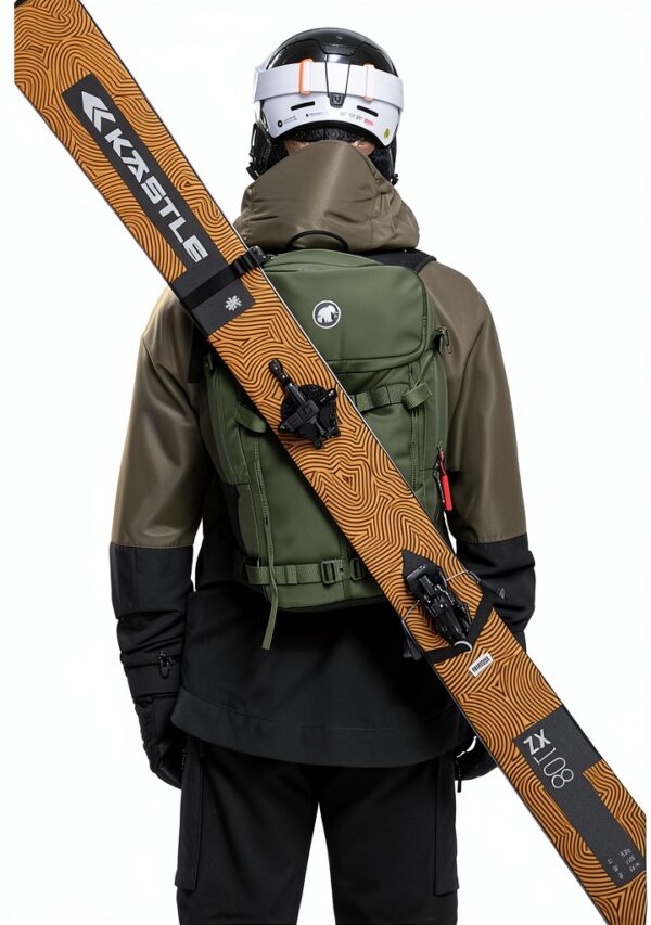 Mammut Nil Vana Sac à dos de ski 28 Grande longueur Marais Noir-6