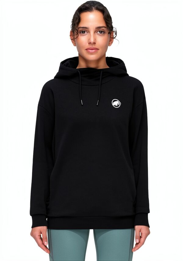 Sweat à Capuche Mammut ML Original Femme Noir-1